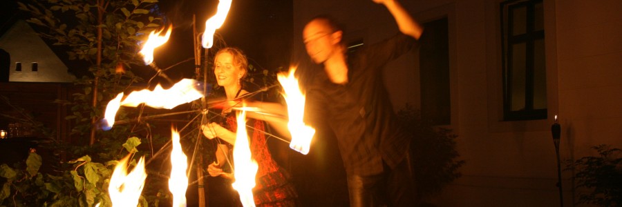 Feuerjongleure Dresden