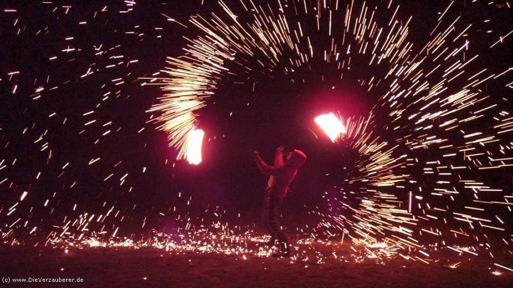 Romantisch Spektakuläre Hochzeitsfeuershow Bad Schandau