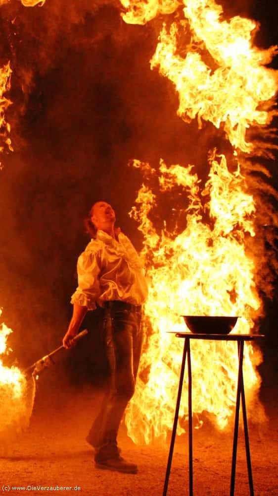 Romantisch Spektakuläre Hochzeitsfeuershow Bad Schandau