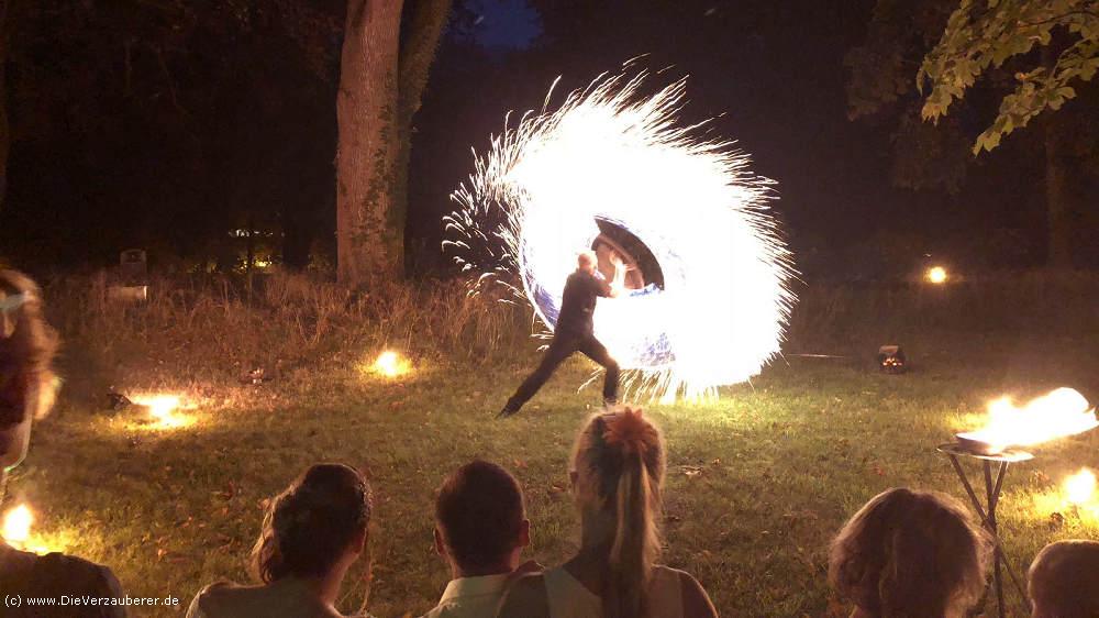 Romantisch Spektakuläre Hochzeitsfeuershow Bad Schandau