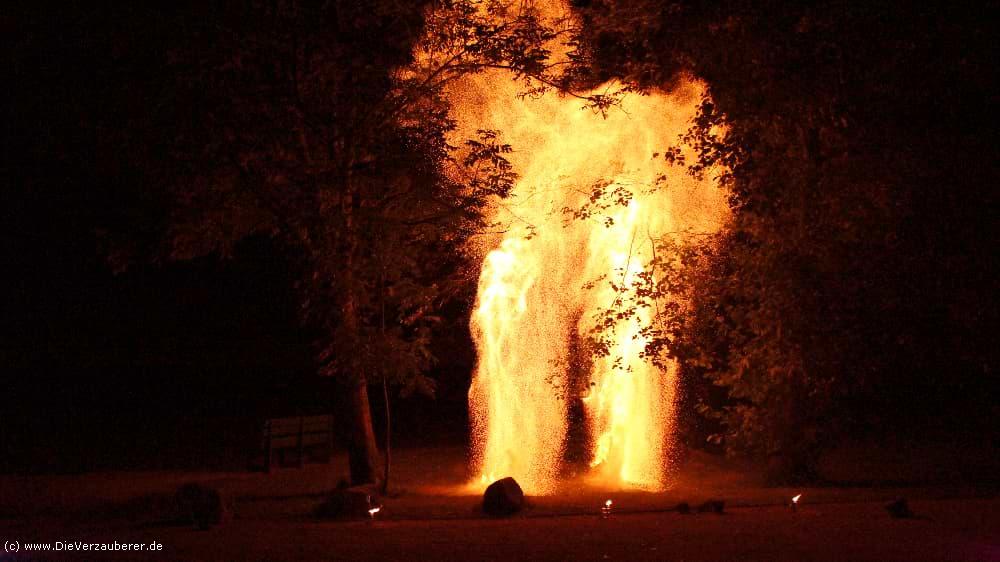 Romantisch Spektakuläre Hochzeitsfeuershow Bad Schandau