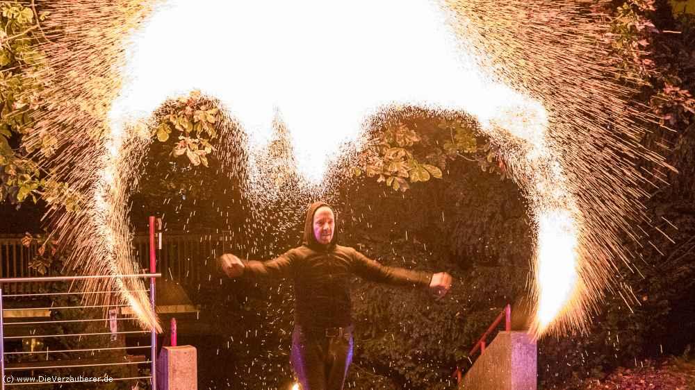 Feuershow Bastei Hochzeit Berghotel Sächsische Schweiz