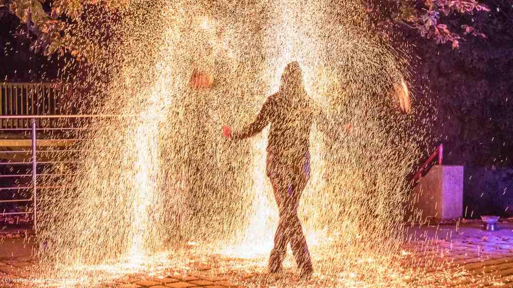 Feuershow Bastei Hochzeit Berghotel Sächsische Schweiz