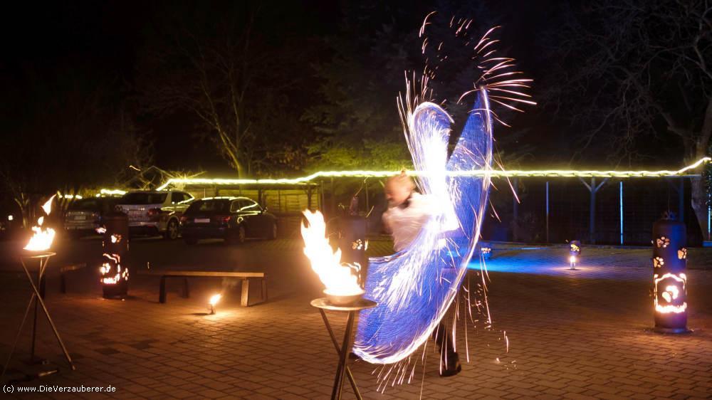 Feuershow Cottbus für Betriebs-Weihnachtsfeier