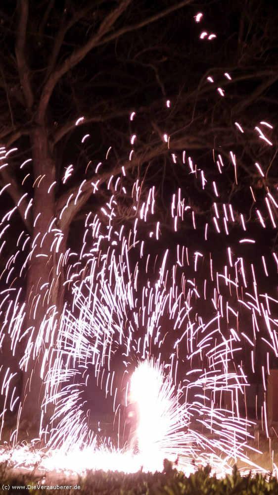 Feuershow Cottbus für Betriebs-Weihnachtsfeier