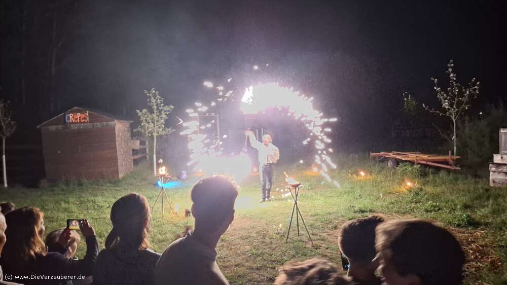 Feuerspektakel für Jugendweihe