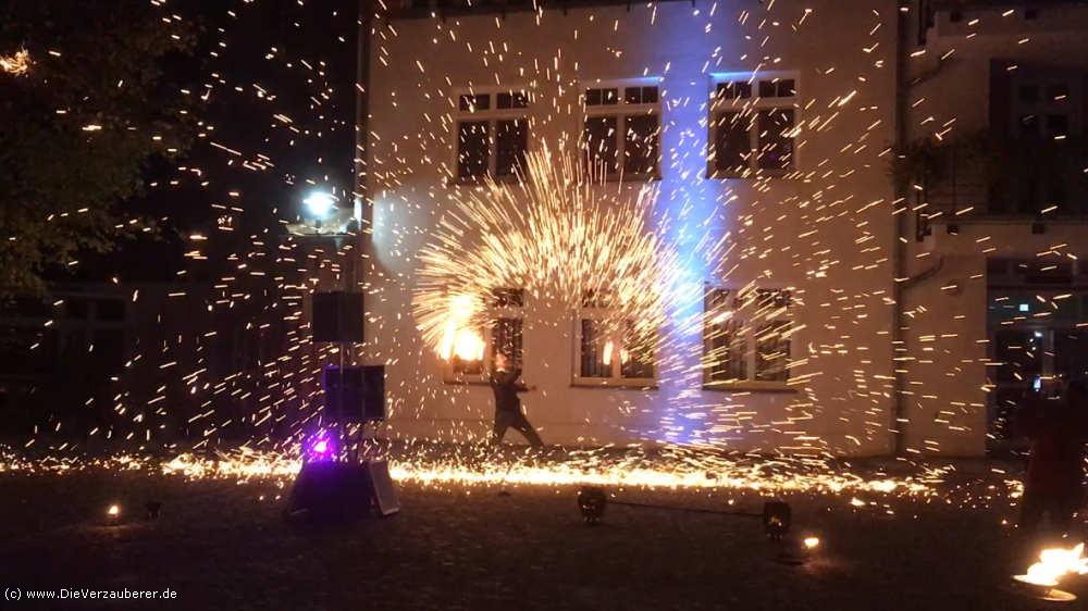 Feuershow in Lübbenau Spreewald Niederlausitz