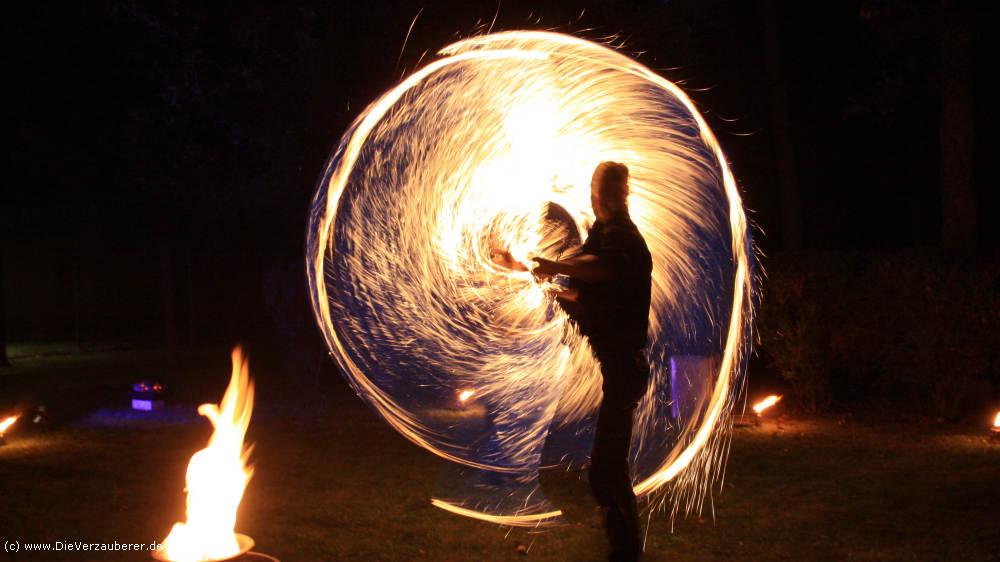 Hochzeitsshow in München mit Mega Flammen