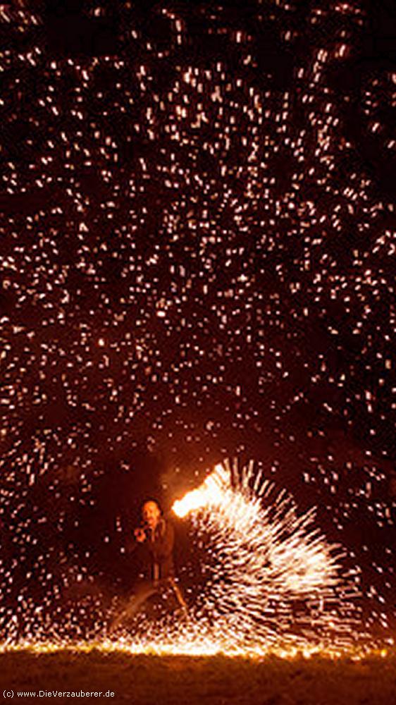 Feuershow Neubrandenburg Mecklenburg für Hochzeit