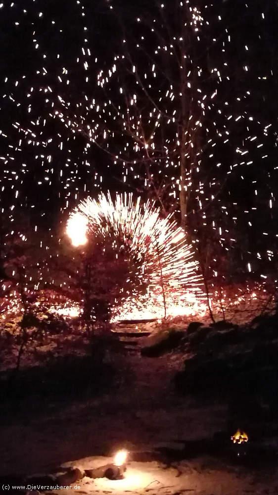 Feuerkünstler als Firmenweihnachtsfeier Höhepunkt